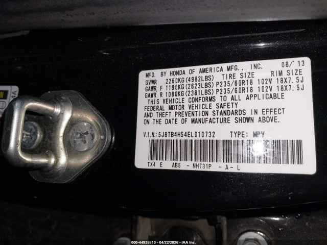 Acura RDX 2014 5J8TB4H54EL010732 Image 9