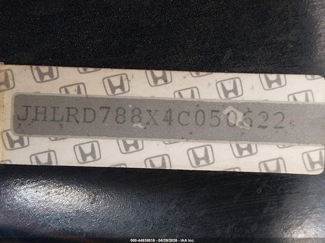 Aukcja sprzedaży 2004 Honda Cr-v Ex, vin: JHLRD788X4C050622, numer aukcji: 44938816