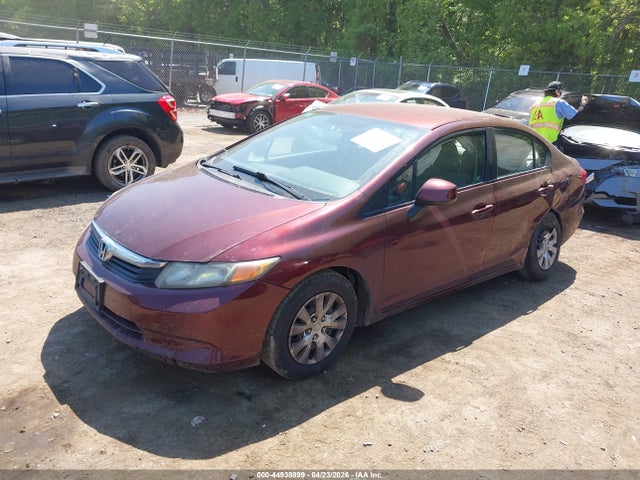 44938899 :رقم المزاد ، 19XFB2F58CE303610 vin ، 2012 Honda Civic Lx مزاد بيع