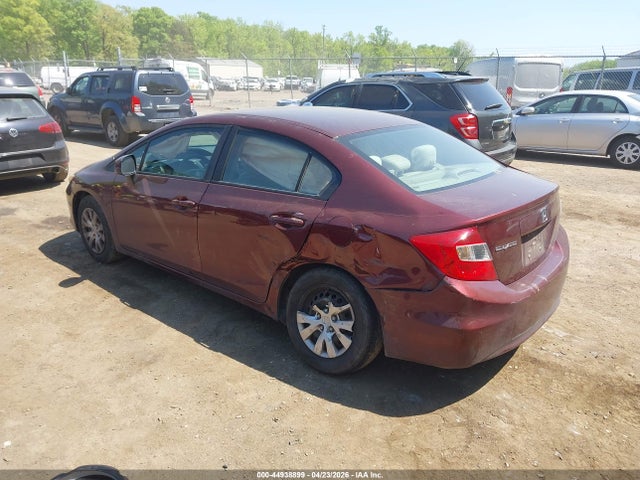 44938899 :رقم المزاد ، 19XFB2F58CE303610 vin ، 2012 Honda Civic Lx مزاد بيع