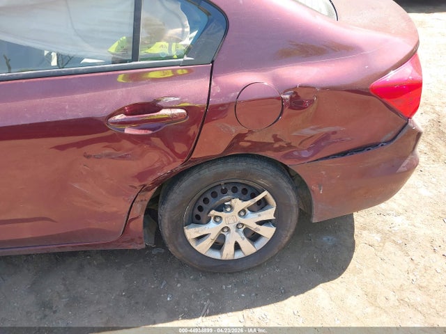 44938899 :رقم المزاد ، 19XFB2F58CE303610 vin ، 2012 Honda Civic Lx مزاد بيع