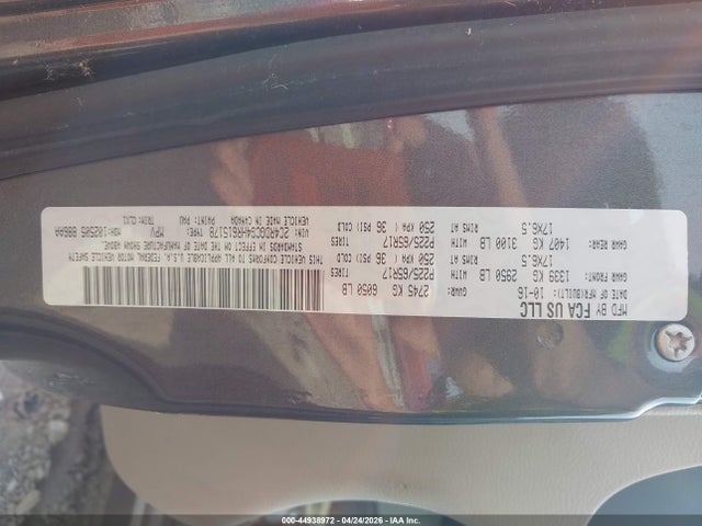 Продаж на аукціоні авто 2017 Dodge Grand Caravan Sxt, vin: 2C4RDGCG4HR615178, номер лоту: 44938972