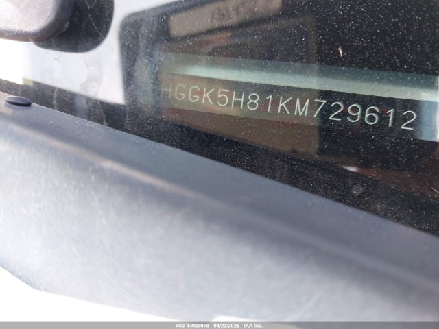 3HGGK5H81KM729612 Honda FIT EX