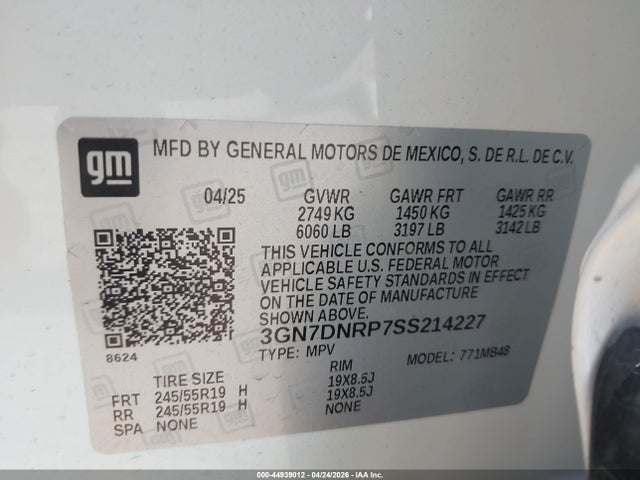 Chevrolet Equinox Ev Lt 2 2025 3GN7DNRP7SS214227 Image 9