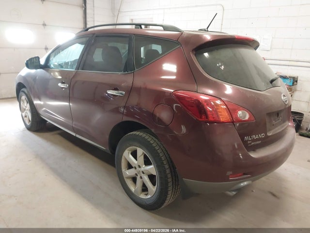 2009 Nissan Murano Sl მანქანა იყიდება აუქციონზე, vin: JN8AZ18W79W140375, აუქციონის ნომერი: 44939196