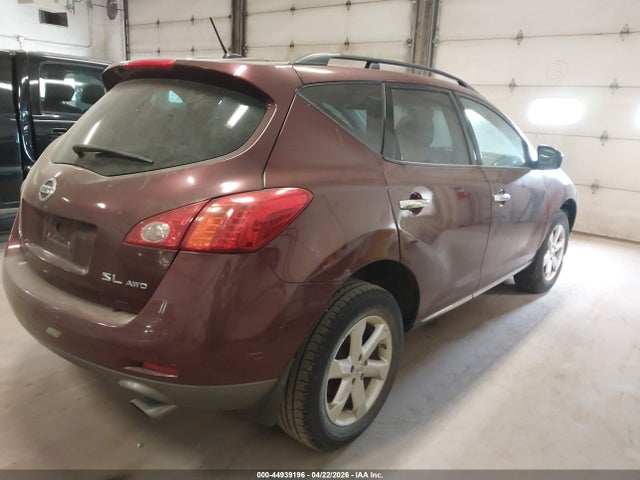 2009 Nissan Murano Sl მანქანა იყიდება აუქციონზე, vin: JN8AZ18W79W140375, აუქციონის ნომერი: 44939196