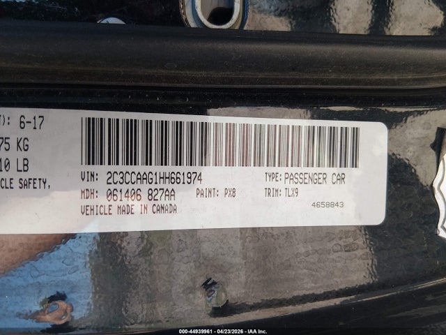 Продаж на аукціоні авто 2017 Chrysler 300 Limited, vin: 2C3CCAAG1HH661974, номер лоту: 44939961