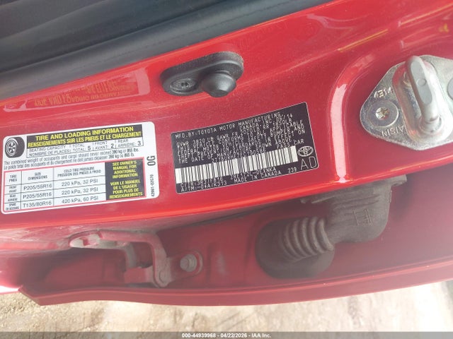 2T1BURHE7EC190586 Toyota Corolla L/le/le Pls/prm/s/s Pls