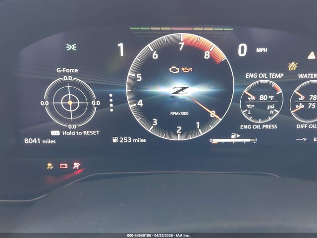 Aukcja sprzedaży 2025 Nissan Z Performance Manual Transmission, vin: JN1BZ4BH1SM410443, numer aukcji: 44940195