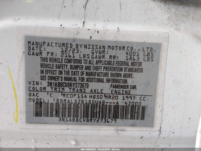 Nissan Sentra Sv Xtronic Cvt 2024 3N1AB8CV8RY273679 Image 9