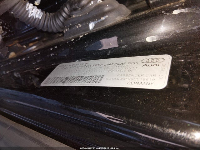 Продаж на аукціоні авто 2006 Audi A8 L 4.2, vin: WAUML44E86N019619, номер лоту: 44940733