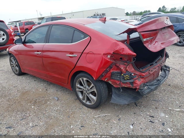 2017 Hyundai Elantra Limited მანქანა იყიდება აუქციონზე, vin: 5NPD84LF6HH044620, აუქციონის ნომერი: 44940745
