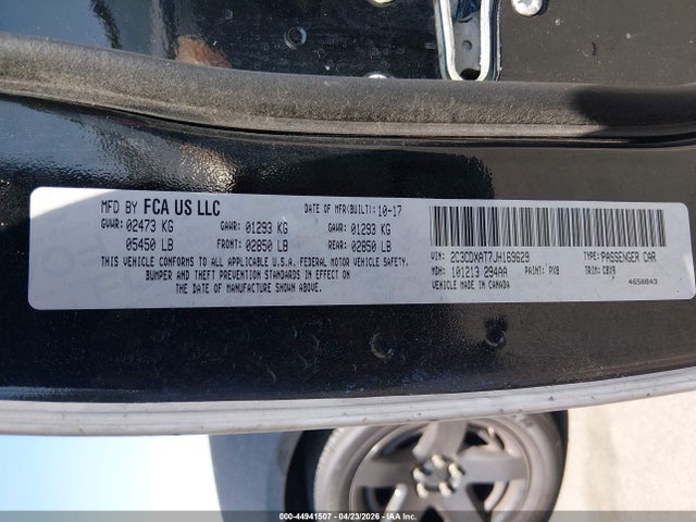 2018 Dodge Charger Police Rwd მანქანა იყიდება აუქციონზე, vin: 2C3CDXAT7JH169629, აუქციონის ნომერი: 44941507