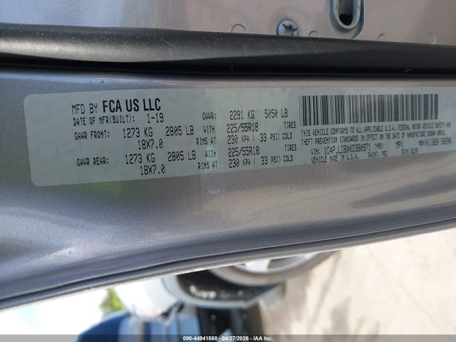 Aukcja sprzedaży 2019 Jeep Cherokee Limited Fwd, vin: 1C4PJLDBXKD380971, numer aukcji: 44941568