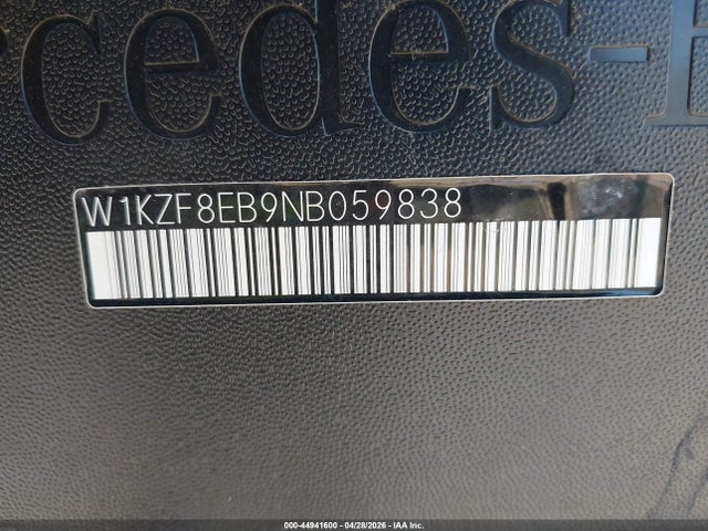 2022 Mercedes-benz E 350 4matic მანქანა იყიდება აუქციონზე, vin: W1KZF8EB9NB059838, აუქციონის ნომერი: 44941600
