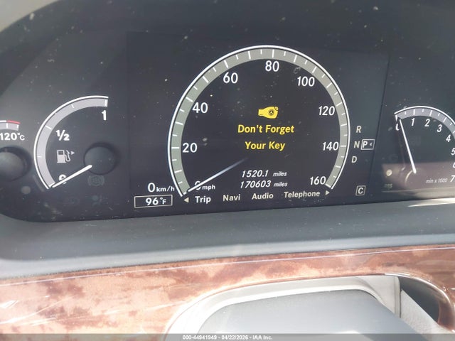 Aukcja sprzedaży 2010 Mercedes-benz S 550, vin: WDDNG7BB2AA288503, numer aukcji: 44941949