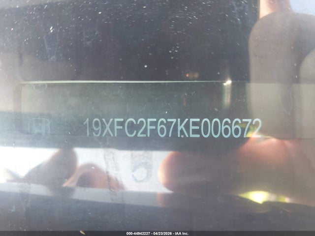 Aukcja sprzedaży 2019 Honda Civic Lx, vin: 19XFC2F67KE006672, numer aukcji: 44942227