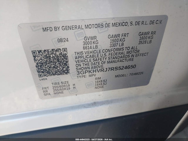 Honda Prologue Ex 2024 3GPKHVRJ7RS524650 Image 9