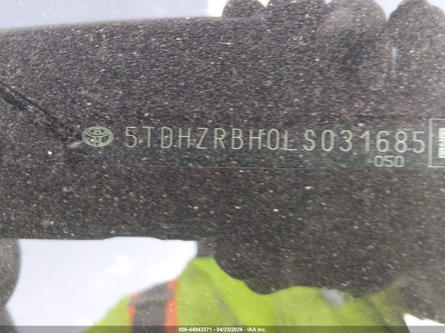 Продаж на аукціоні авто 2020 Toyota Highlander Xle, vin: 5TDHZRBH0LS031685, номер лоту: 44942371