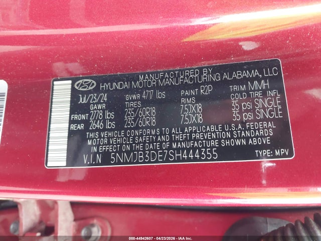 Hyundai TUCSON SEL 2025 5NMJB3DE7SH444355 Image 9