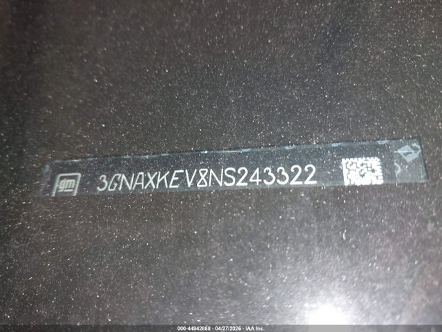Продажа на аукционе авто 2022 Chevrolet Equinox Fwd Lt, vin: 3GNAXKEV8NS243322, номер лота: 44942888