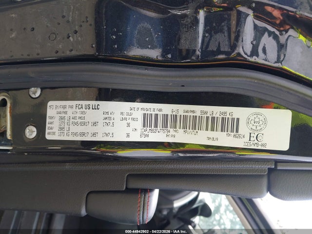 1C4PJMBS2FW775794 Jeep Cherokee Trailhawk