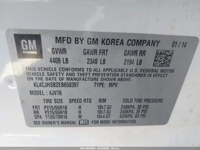 Buick Encore Premium 2014 KL4CJHSB2EB658397 Image 9