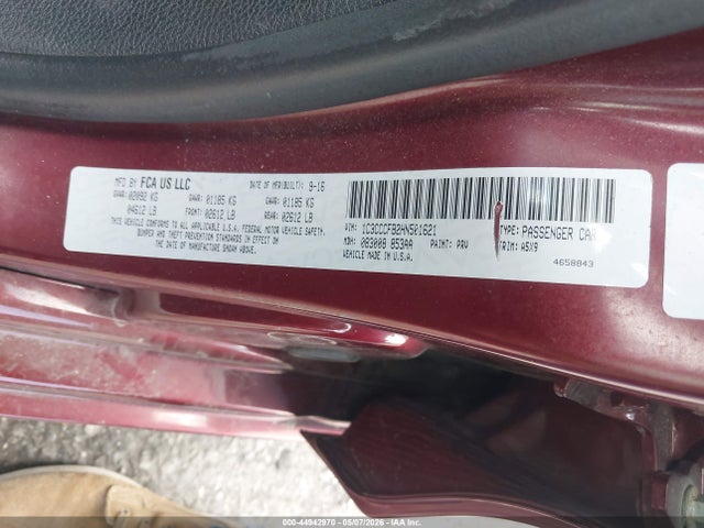 Продаж на аукціоні авто 2017 Chrysler 200 Touring, vin: 1C3CCCFB2HN501621, номер лоту: 44942970