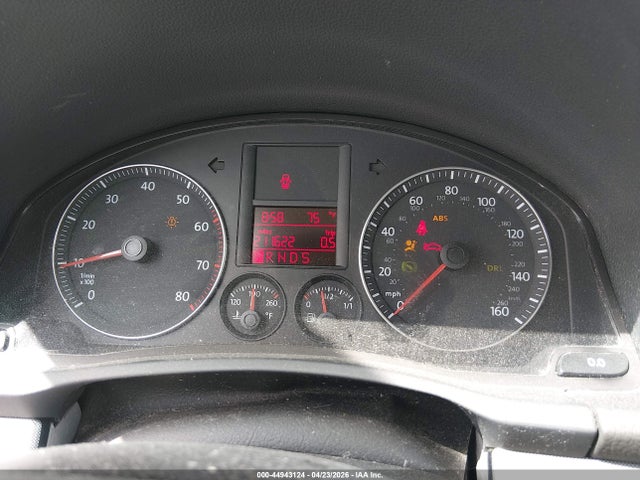 2007 Volkswagen Jetta Wolfsburg Edition მანქანა იყიდება აუქციონზე, vin: 3VWEG71K37M201650, აუქციონის ნომერი: 44943124