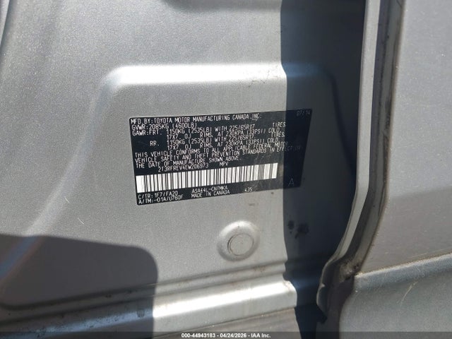 Продажа на аукционе авто 2014 Toyota Rav4 Xle, vin: 2T3RFREV4EW206973, номер лота: 44943183