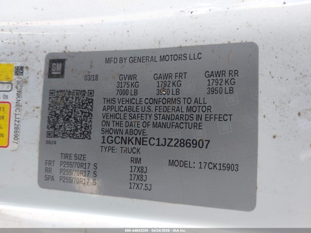 Chevrolet Silverado 1500 Wt 2018 1GCNKNEC1JZ286907 Image 9