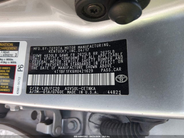 Toyota CAMRY LE 2017 4T1BF1FK6HU421629 Image 9