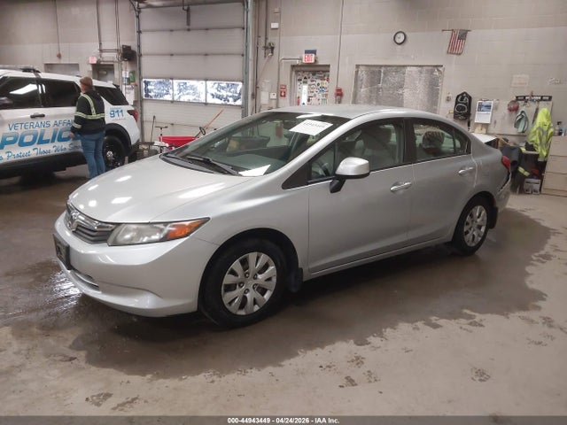 2012 Honda Civic Lx მანქანა იყიდება აუქციონზე, vin: 2HGFB2F57CH527165, აუქციონის ნომერი: 44943449