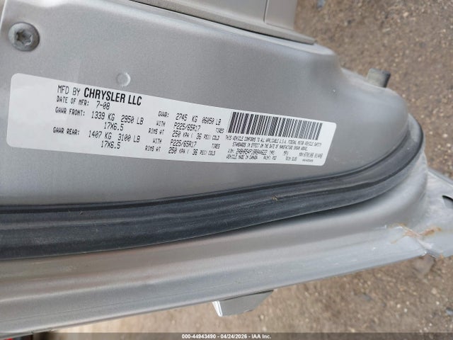 Продаж на аукціоні авто 2008 Chrysler Town & Country Touring, vin: 2A8HR54P18R844622, номер лоту: 44943490