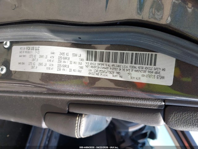 44943530 :رقم المزاد ، 1C4PJMDS4FW779620 vin ، 2015 Jeep Cherokee Limited مزاد بيع