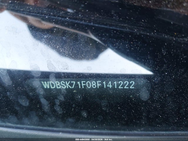 44943588 :رقم المزاد ، WDBSK71F08F141222 vin ، 2008 Mercedes-benz Sl 550 مزاد بيع