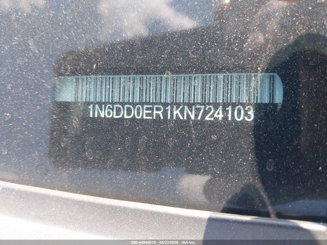 2019 Nissan Frontier Sv მანქანა იყიდება აუქციონზე, vin: 1N6DD0ER1KN724103, აუქციონის ნომერი: 44944018