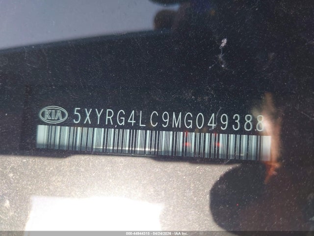 Продаж на аукціоні авто 2021 Kia Sorento Lx, vin: 5XYRG4LC9MG049388, номер лоту: 44944315