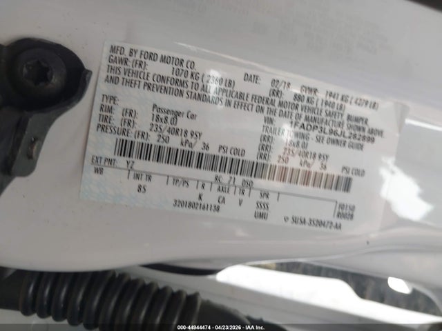 1FADP3L96JL282899 Ford FOCUS ST