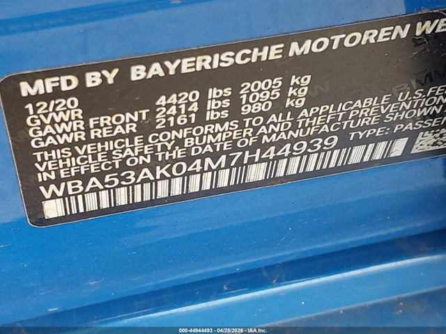 BMW 228i Gran Coupe Sdrive 2021 WBA53AK04M7H44939 Image 9