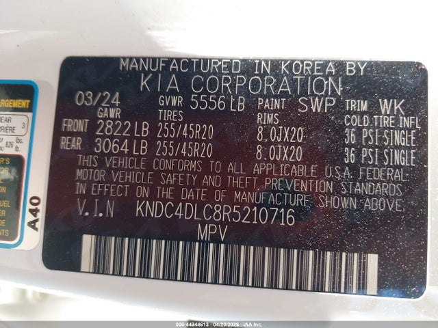 KIA Ev6 Gt-line 2024 KNDC4DLC8R5210716 Image 9