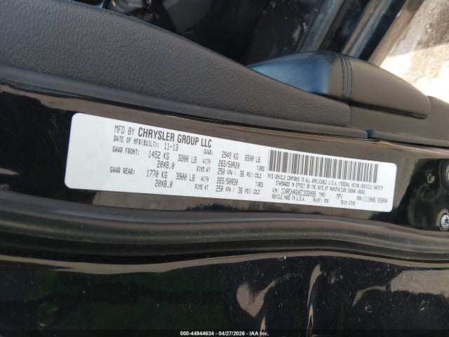 Продаж на аукціоні авто 2014 Dodge Durango Sxt, vin: 1C4RDHAGXEC332099, номер лоту: 44944634