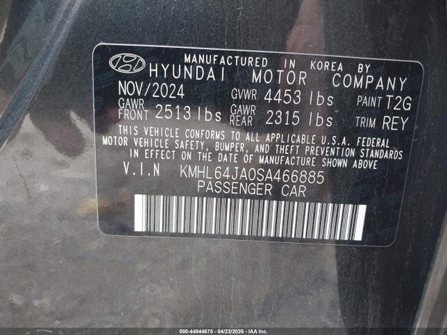 Hyundai SONATA SEL 2025 KMHL64JA0SA466885 Image 9