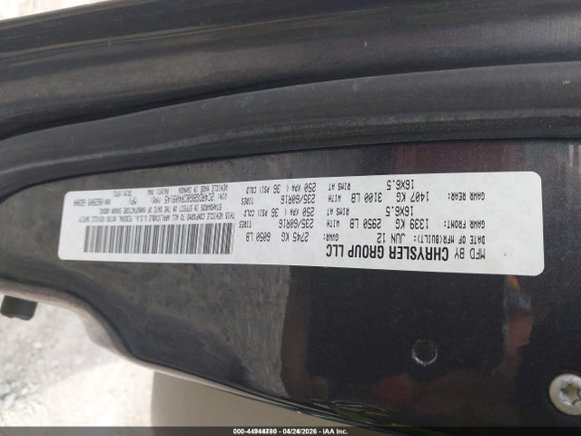 44944780 :رقم المزاد ، 2C4RDGBG8CR409145 vin ، 2012 Dodge Grand Caravan Se/avp مزاد بيع