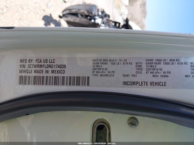 Продаж на аукціоні авто 2024 Ram 5500 Chassis Tradesman/slt, vin: 3C7WRMFL0RG174039, номер лоту: 44945233