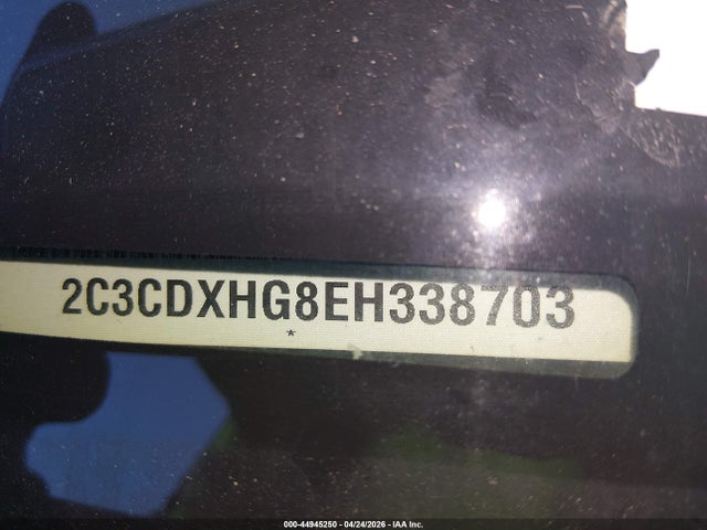 2014 Dodge Charger Sxt მანქანა იყიდება აუქციონზე, vin: 2C3CDXHG8EH338703, აუქციონის ნომერი: 44945250