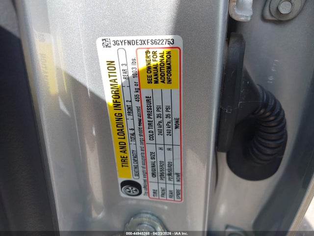 Продажа на аукционе авто 2015 Cadillac Srx Premium Collection, vin: 3GYFNDE3XFS622753, номер лота: 44945268