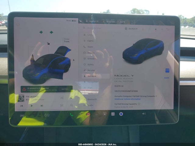 Продажа на аукционе авто 2021 Tesla Model Y Long Range Dual Motor All-wheel Drive, vin: 5YJYGDEE4MF301906, номер лота: 44945692