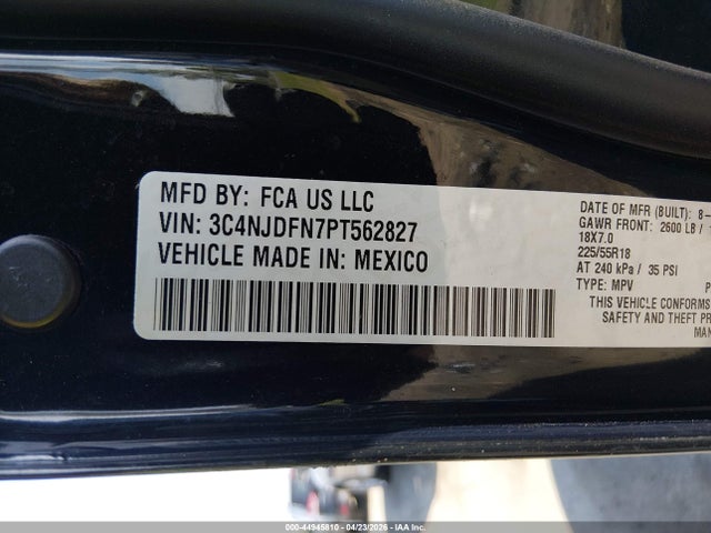 Продажа на аукционе авто 2023 Jeep Compass Latitude Lux Fwd, vin: 3C4NJDFN7PT562827, номер лота: 44945810