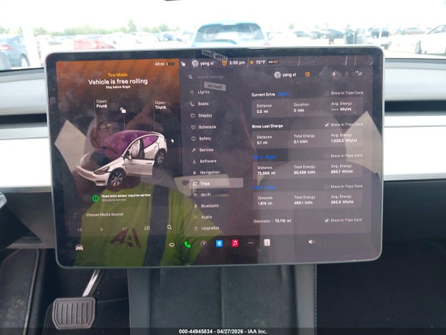 Продажа на аукционе авто 2022 Tesla Model Y Long Range Dual Motor All-wheel Drive, vin: 7SAYGAEE6NF388775, номер лота: 44945834